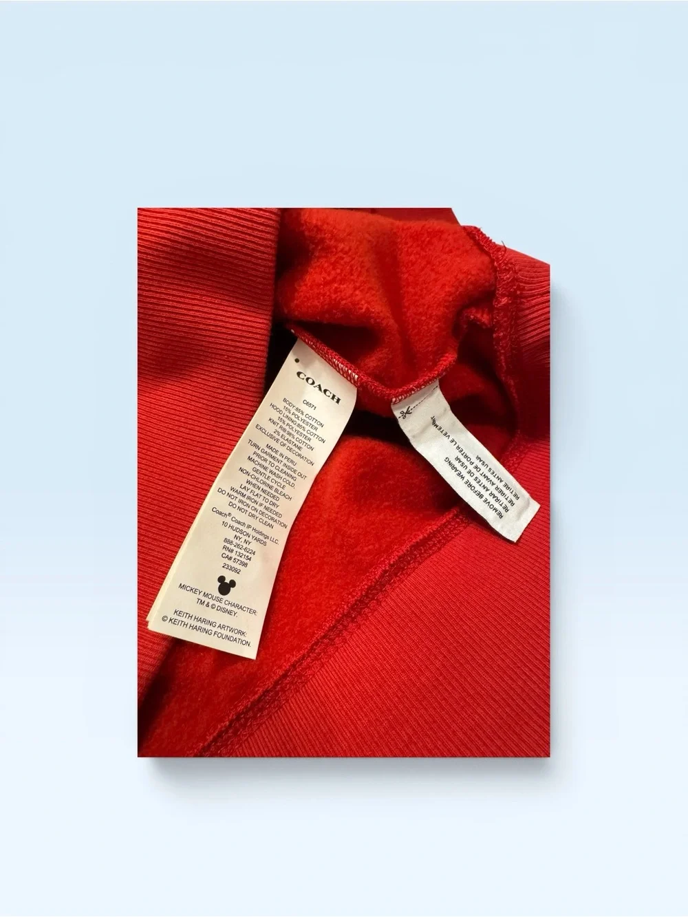 Coach Red Disney Mickey Sweater - Picture 7 of 8